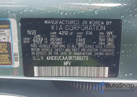 2024 Kia Seltos S from USA, damaged, VIN KNDEUCAA3R7588273